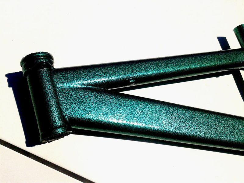RARE 2000 DYNO NFX Nos Bmx Frame.This 2000 DYNO NFX Nos frame has been Professionally Powder Coated with a One of a kind Textured black and green Metalic paint job, which is scratch resistant, and Extremely Durable. Just the paint job alone would cost over 150 dollars. The pictures don't really do the frame justice, and looks much more AMAZING in person.