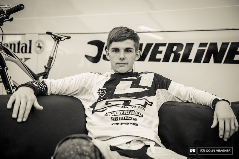 Taylor Vernon, the young lion for GT. Quiet, unassuming, and extremely talented. He's faced a fair bit of adversity at a young age with the horrific injury suffered in 2013, but he's back and on track. Fort William, 2014.