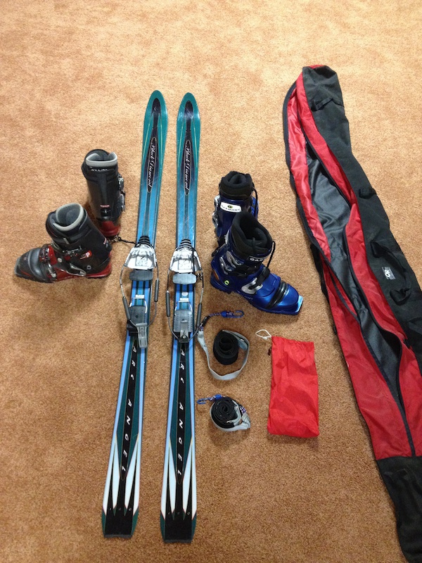2012 Telemark ski package with skins! For Sale