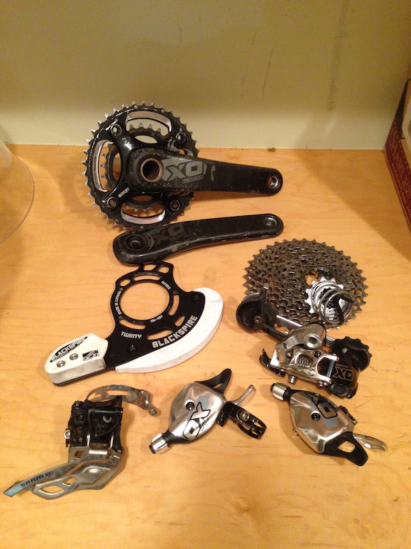 2012 Complete SRAM X.0 2X Transmission with Chain Guide