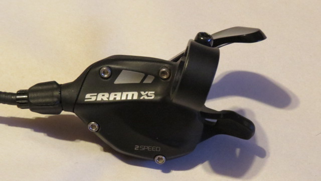 2013 Sram X5 2 Speed Front Left Trigger Shifter &amp; Cable