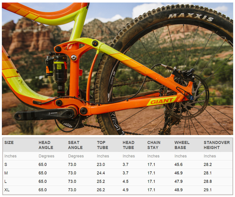 2016 giant reign 2 specs