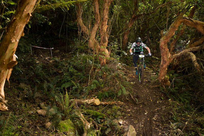 Cannondale Factory Racing rider and Commonwealth Games Gold Medalist Anton Cooper, of Christchurch, at the Urge 3 Peaks Enduro mountain bike race held in Dunedin, New Zealand, December 6-7, 2014.