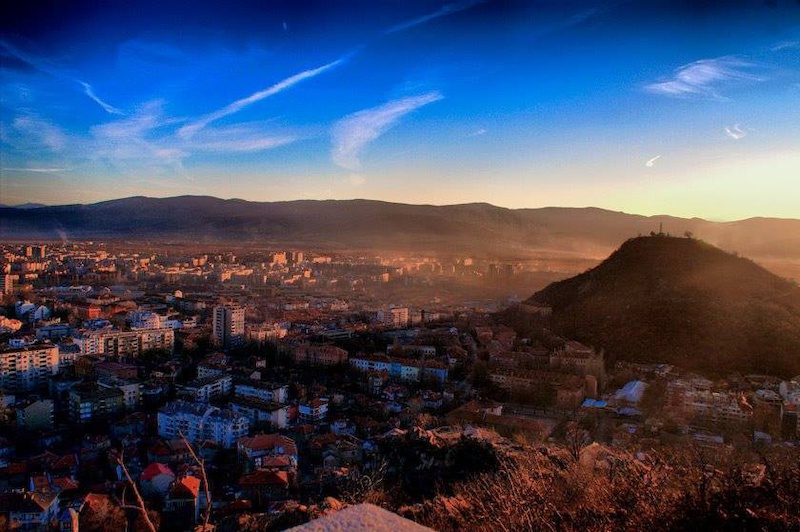 Our city '' Plovdiv '' with only 2 places to ride-the hill in the picture and the other hill where this guy stands on