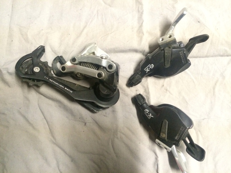 sram-x9-3x9-shifters-and-rd-for-sale