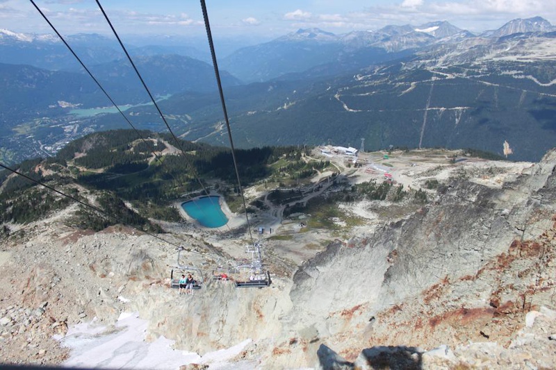 View heading up to Top of the World in Whistler