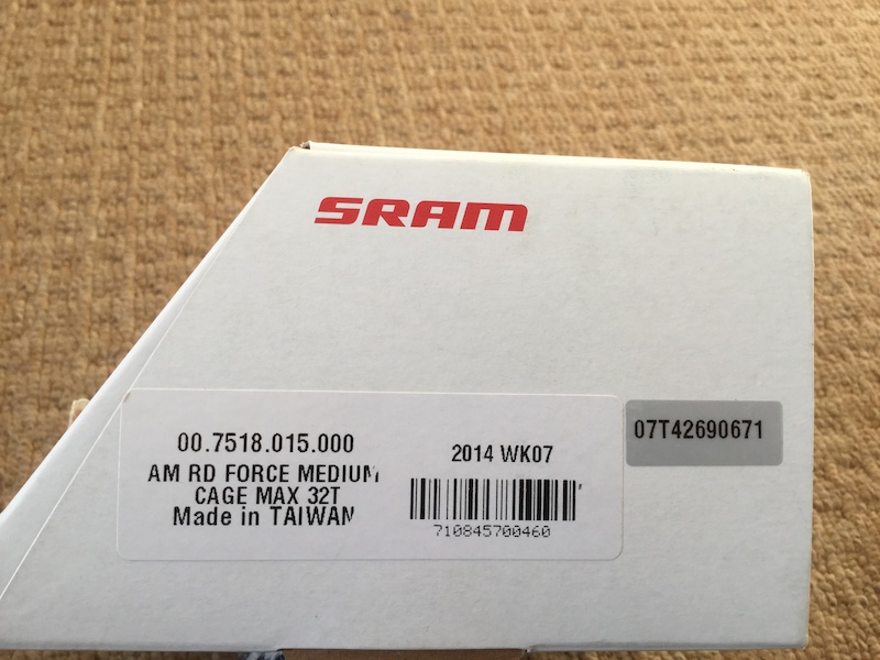 SRAM Force Rear Mech - Medium