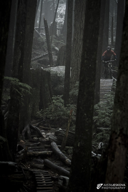 Wet, cold and dark ride on North Shore.