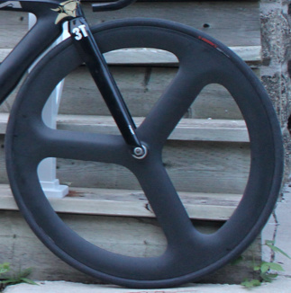 hed tri spoke front wheel