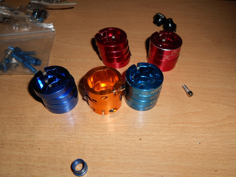 2014 Selection of anodized lock on grip rings with end plugs