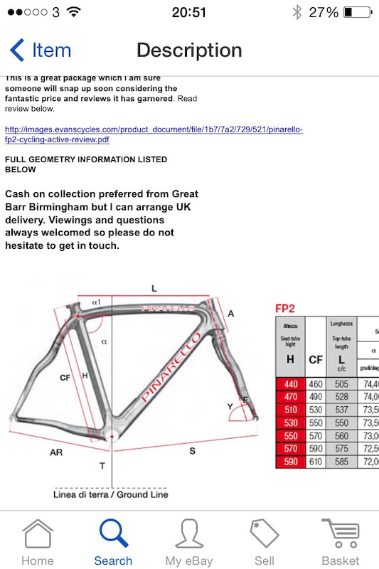 Pinarello Sizing Chart Fp2 PINARELLO FP2 フレームセット サイズ460s