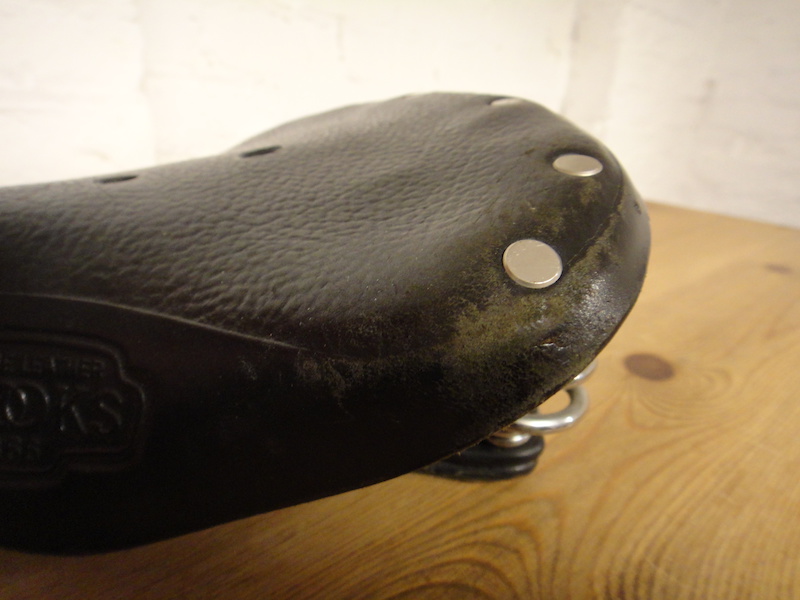 0 BROOKS B66 Genuine Leather black sprung seat
