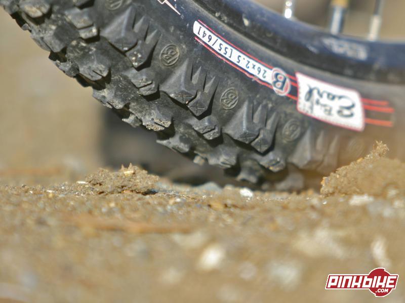 The Bontrager tires are amazing. Dual compound.