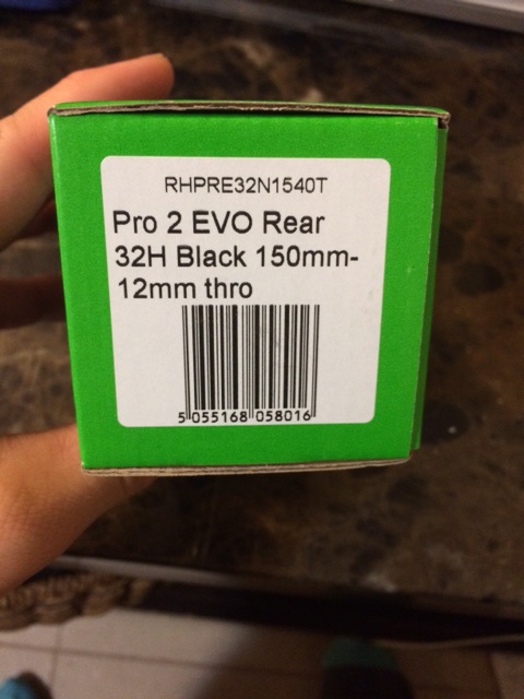 2015 Hope Pro 2 Evo Rear Hub 32H 150mm - 12mm thru