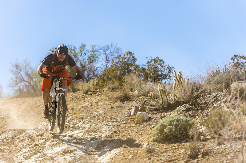 Riding the Palm Canyon Epic during day two of the Shimano Di2 XTR Press Launch.