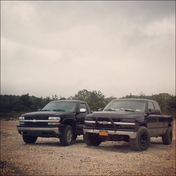 my friends truck and my truck (ext cab)