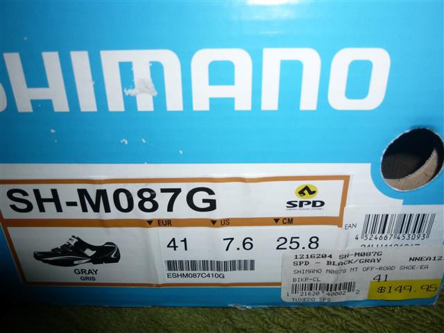 2014 NIB Shimano SPD Off-Road Shoes, Men's Size 41 (euro)