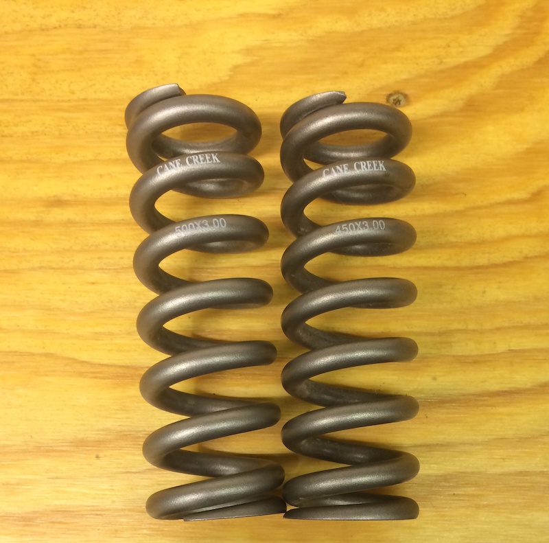 Canadian Core Spring 2013 Cane creek titanium spring 3.0 x 500 lb For Sale