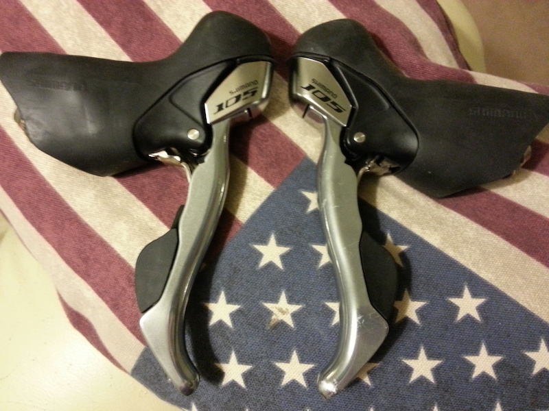 2014 Shimano 105 ST5700 10 Speed Double Road STI Shifters For Sale