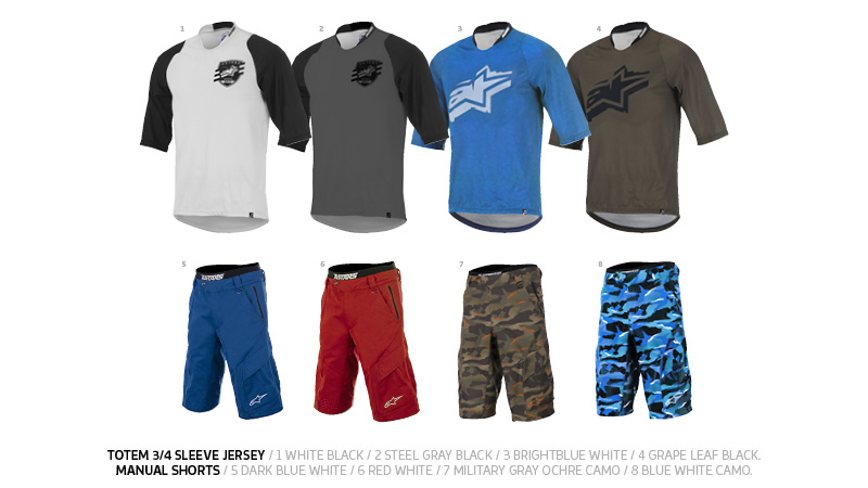 Alpinestars 2015 cycling collection - Freeride

Totem Jersey : MSRP $54,95 / 49,95 €
Manual Shorts : MSRP $124,95 / 114,95 €