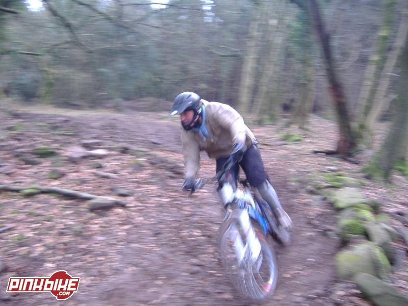 Ride day 18th February. Coley riding his new 07 Giant glory.