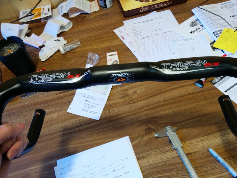 Trigon Road bars carbon 42cm 44cm For Sale