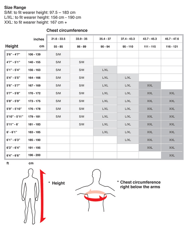 2013 leatt neck brace size chart