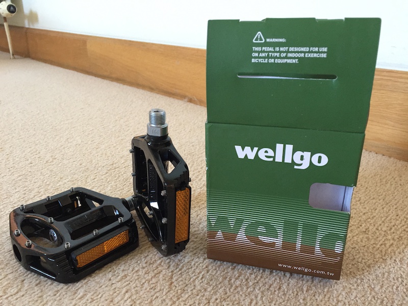 2015 Wellgo MG1 Magnesium Platform Flat Pedals