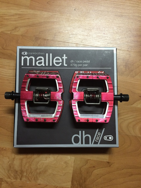 2014 Crank Brothers Mallet DH Pedals (Red)