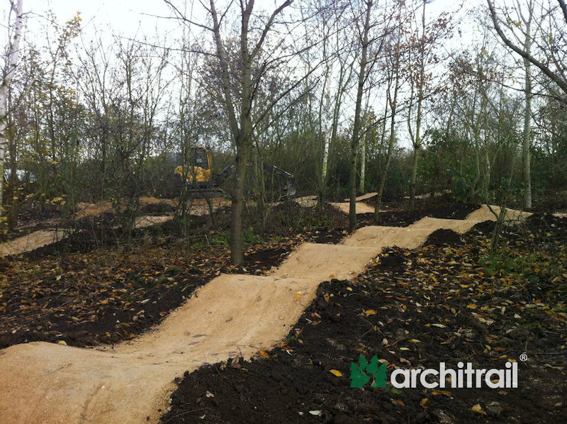 Rawcliffe Pump Track just after construction.