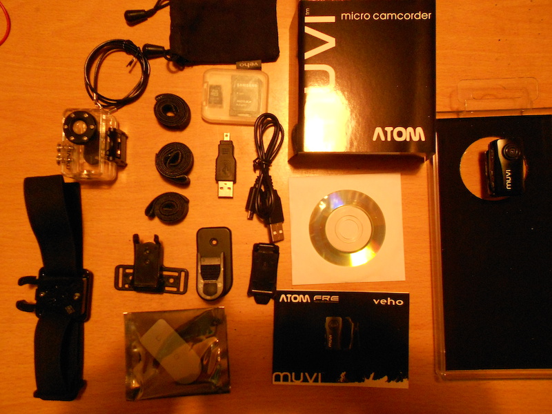 2015 Muvi Atom Camera. With Mounts, New ex display