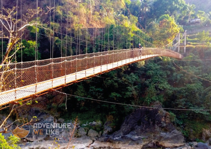 You should be pretty exhausted once you have reached this monkey bridge