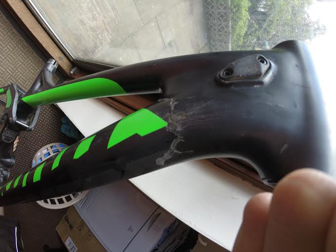 2014 *CRACKED* Could be Cheap Fix Kona Operator Carbon Frame Size