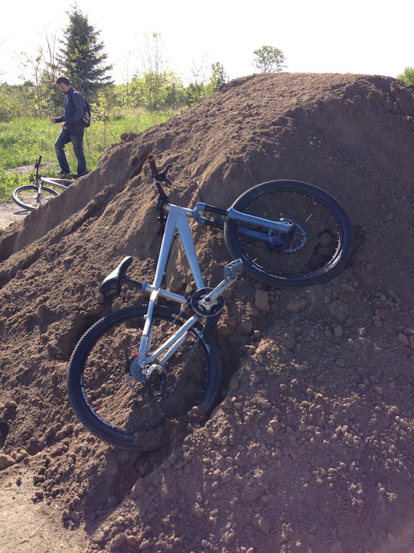 Some soft topsoil...friend and I both attempted going up it, got stuck instead.