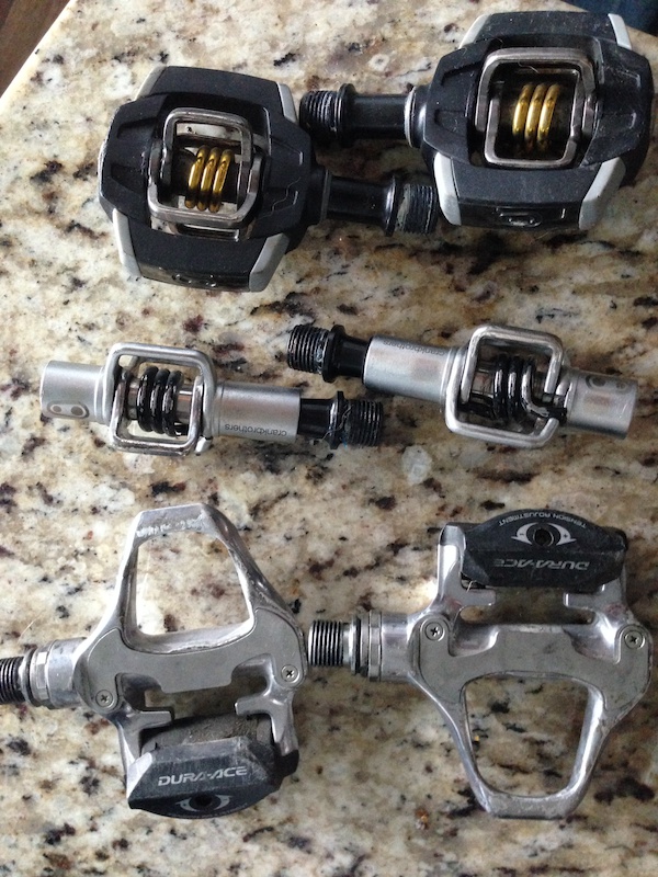 0 CLIP ON PEDALS - CRANK BROTHERS, SHIMANO
