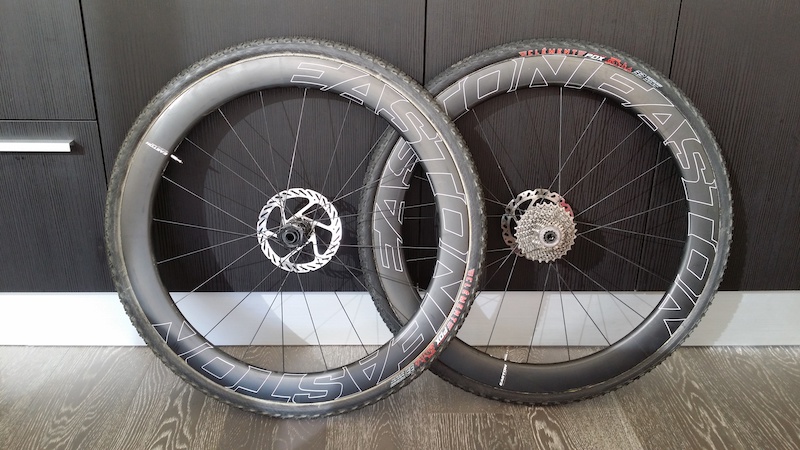 Race Wheels Easton Ec90 Aero Tubular Wheelset EC90 Aero 55 Disc