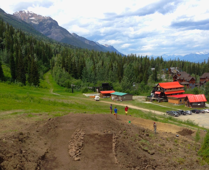 7 new jumps and a berm were added to the end of the DJ line. photo Emile Lavoie