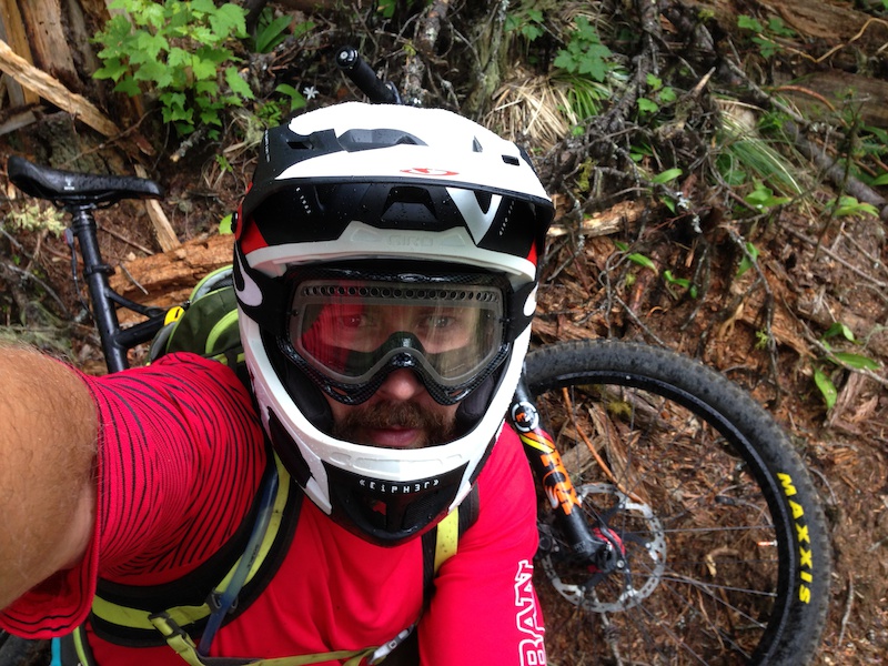 At the top and ready to rock! Field test my new lid. Giro Cipher. Spitfire V2. Go ride!
