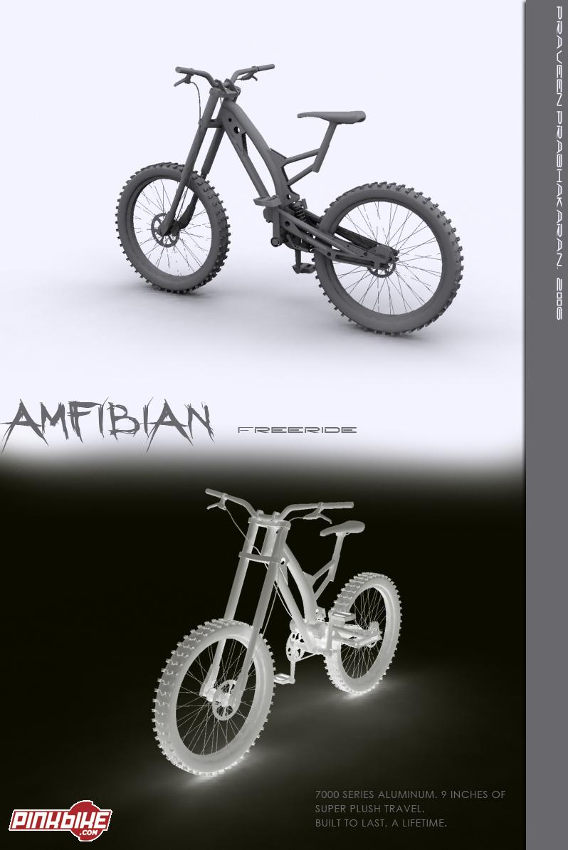 my own design of a freeride bike. done in 3ds max. comments welcome!!
