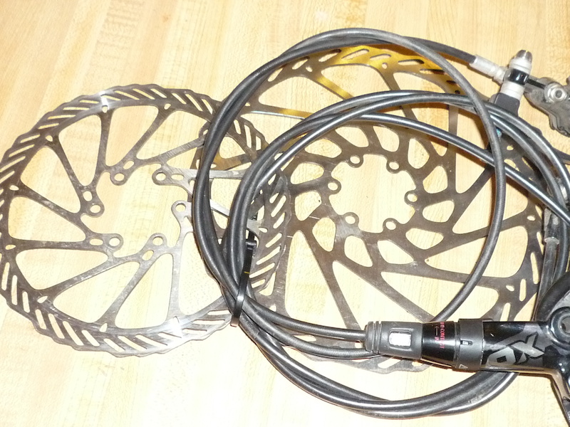 0 Sram XO disc brakes brakeset w/ rotors &amp; adapters