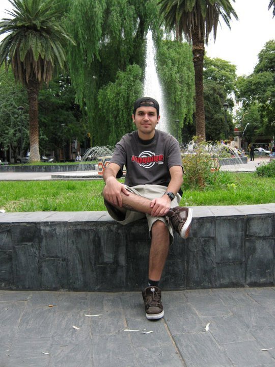 Relax day in Plaza Chile, Mendoza, Argentina.
