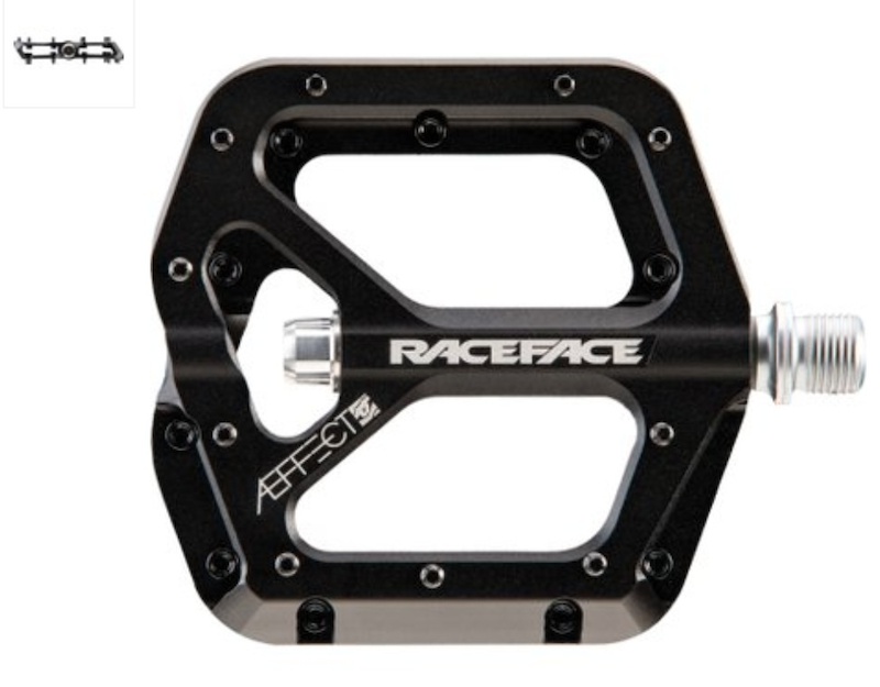 Included Race Face pedals in black