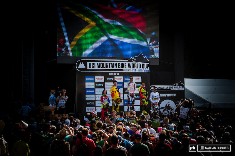 South Africa podium