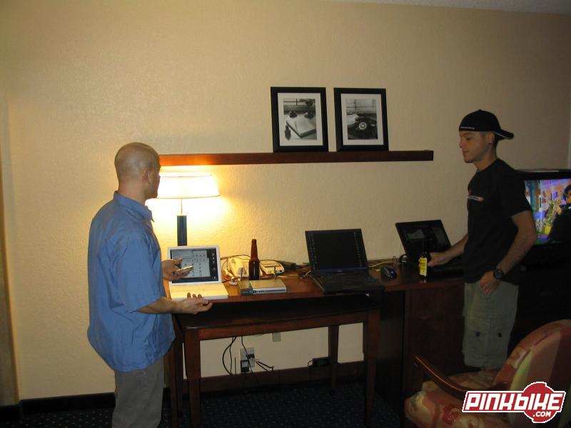 Setting up the Pinkbike remote office - high speed internet and wireless network in room
