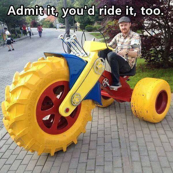 Admit it, you would ride it too