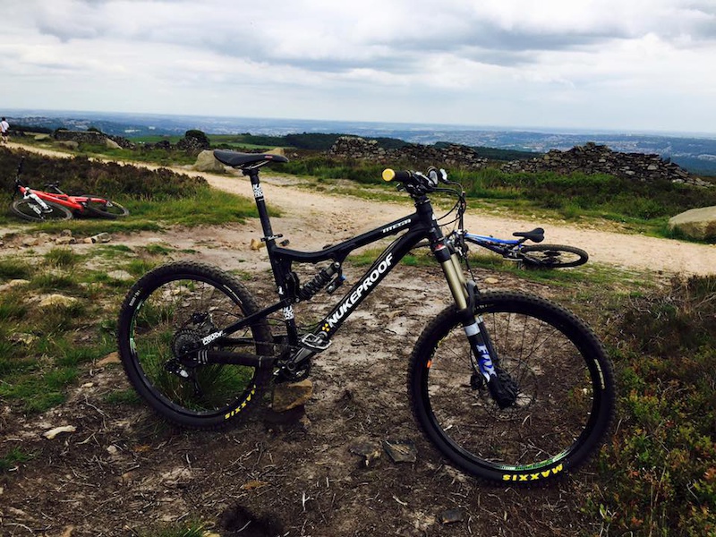 Bike with view over sheffield