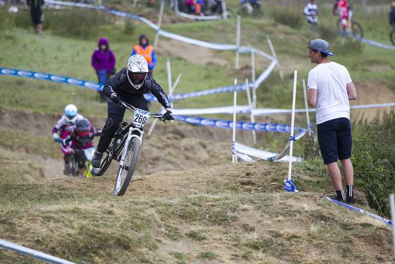 It was good to see Jono Jones spectating, I remember him and his brother battling it out back in the day during The Schwalbe British 4X National Championship at Moelfre Hall, Moelfre, United Kingdom. 11July,2015 Photo: Charles Robertson