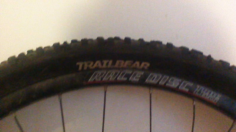0 Bontrager wheel w/ rotor, gears, and tire