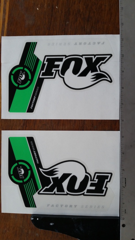 2015 Fox Fork Decals Green