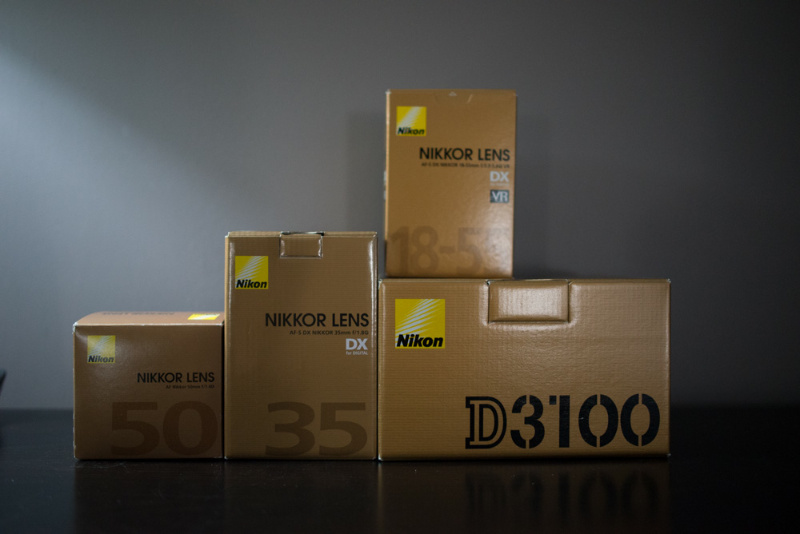 2013 Nikon D3100, 18-55mm lens